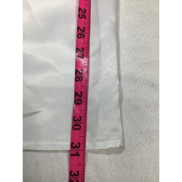 LULU'S Sz S Lifetime of Romance Ivory Satin Backless Wide-Leg Jumpsuit NEW B92 - Picture 9 of 10